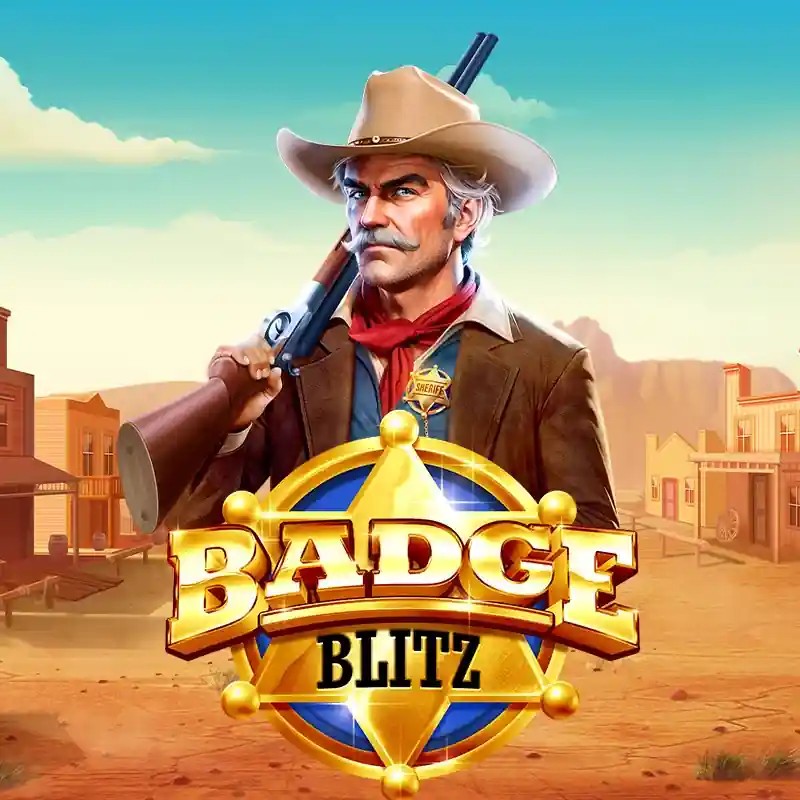 Badge Blitz slot visual from Pragmatic Play available on casino-gambiva.org