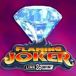 Flaming Joker Link and Win slot logo by Barstruck at Gambiva Casino