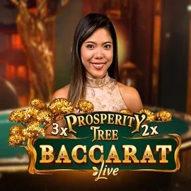Prosperity Tree Baccarat logo by Evolution at Gambiva Casino
