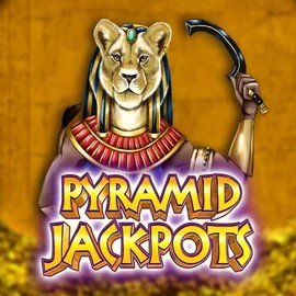 Pyramid Jackpots slot logo by King Show Games at Gambiva Casino