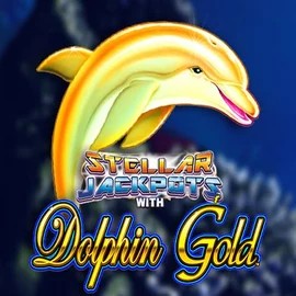 Dolphin Gold with Stellar Jackpots logo – Jackpots by Lightning Box Game at Gambiva Casino