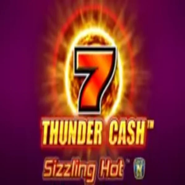 Thunder Cash Sizzling Hot online game logo by Novomatic on casino-gambiva.org
