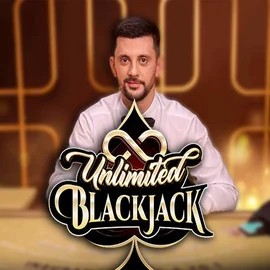 Unlimited Blackjack online game logo by Ezugi on casino-gambiva.org